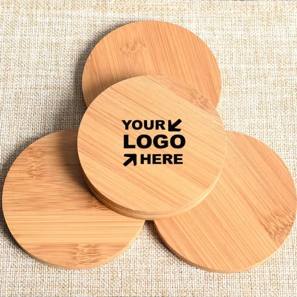 Round Bamboo Coasters 1