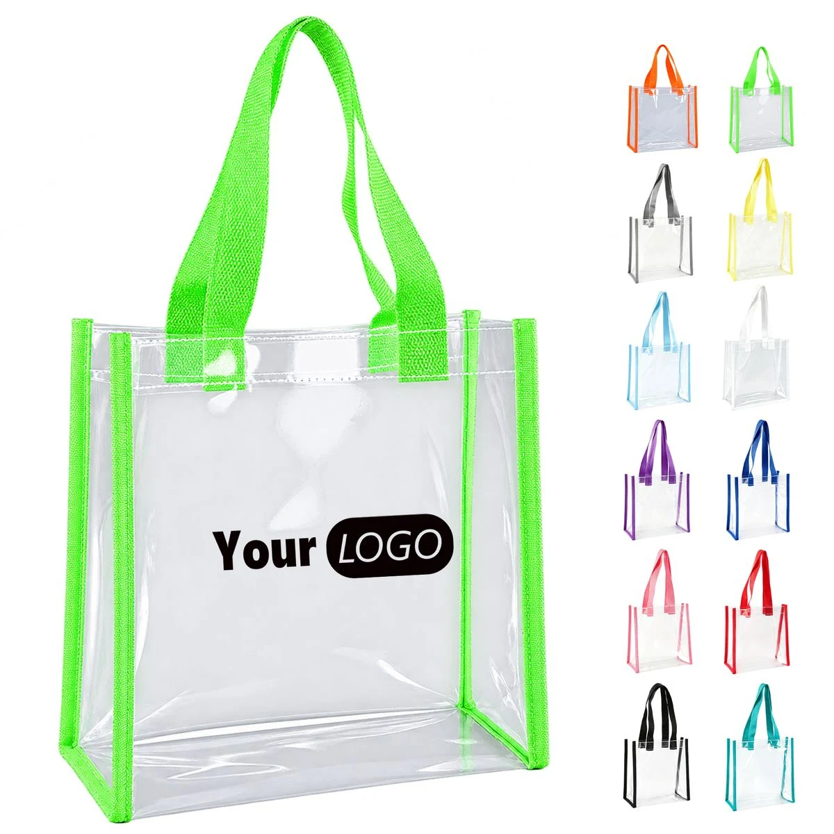 PVC Clear Tote Bag With Reinforced Handle 1
