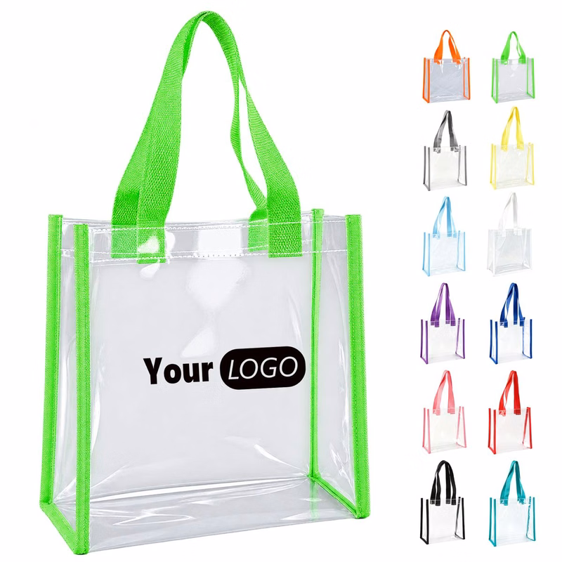 PVC Clear Tote Bag With Reinforced Handle