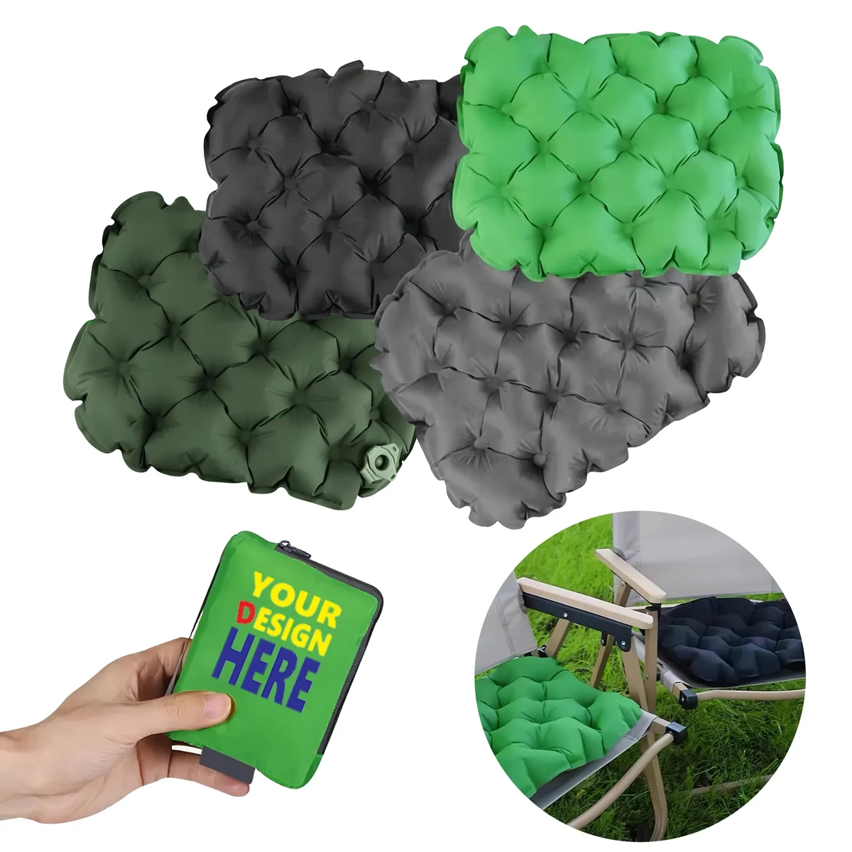Outdoor Inflatable Cushions Foldable Camping Gear MOQ20 1