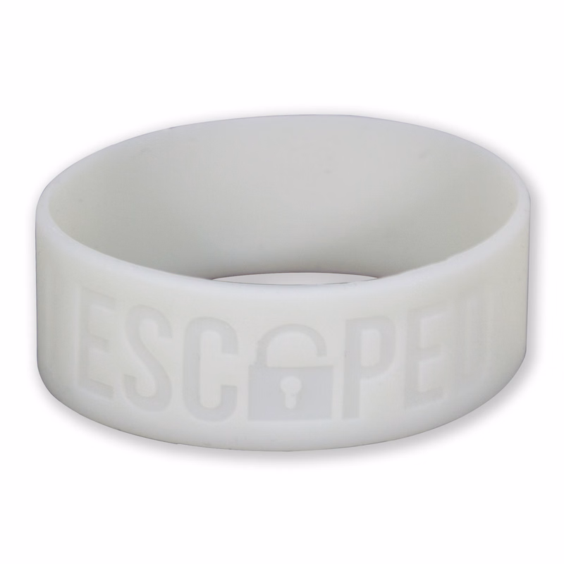 1" UV Reactive Debossed Awareness Bracelet