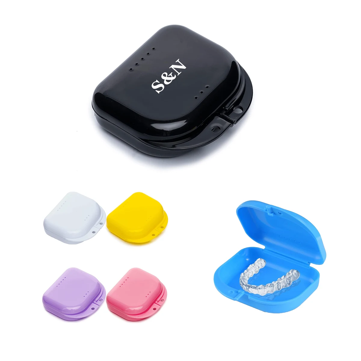 Portable Plastic Denture Box 1