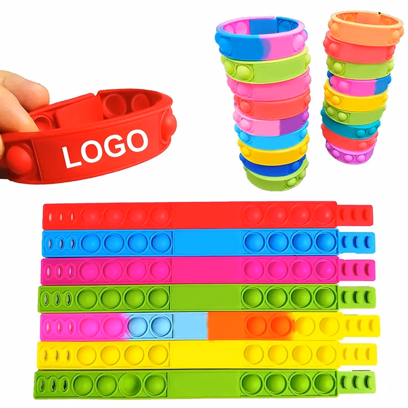 Silicone Push Pop Bracelet Fidget Toy