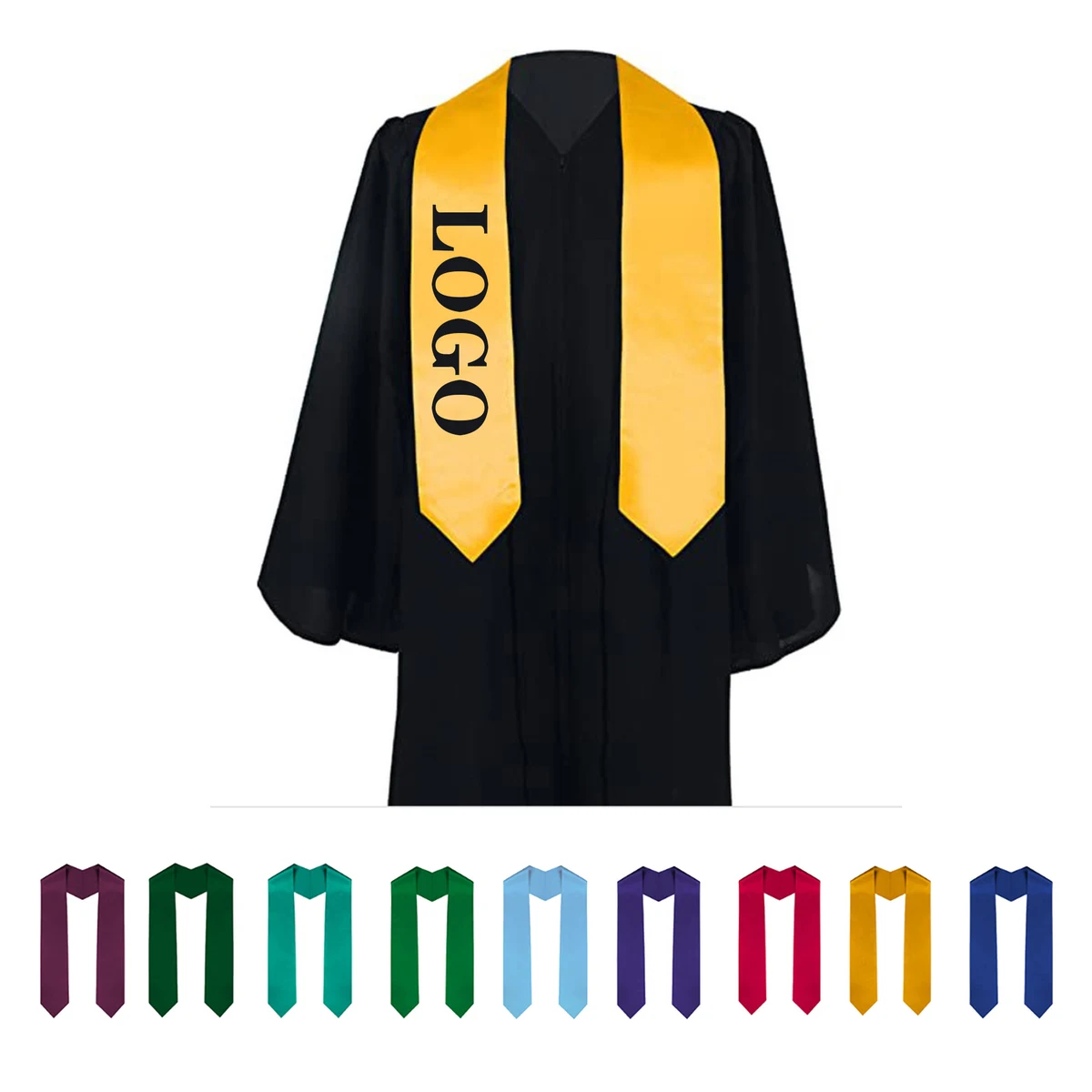Solid Color Unisex Graduation Shawl 1