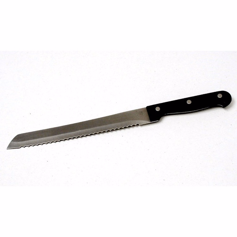 8" Bread Knife - Black Handle