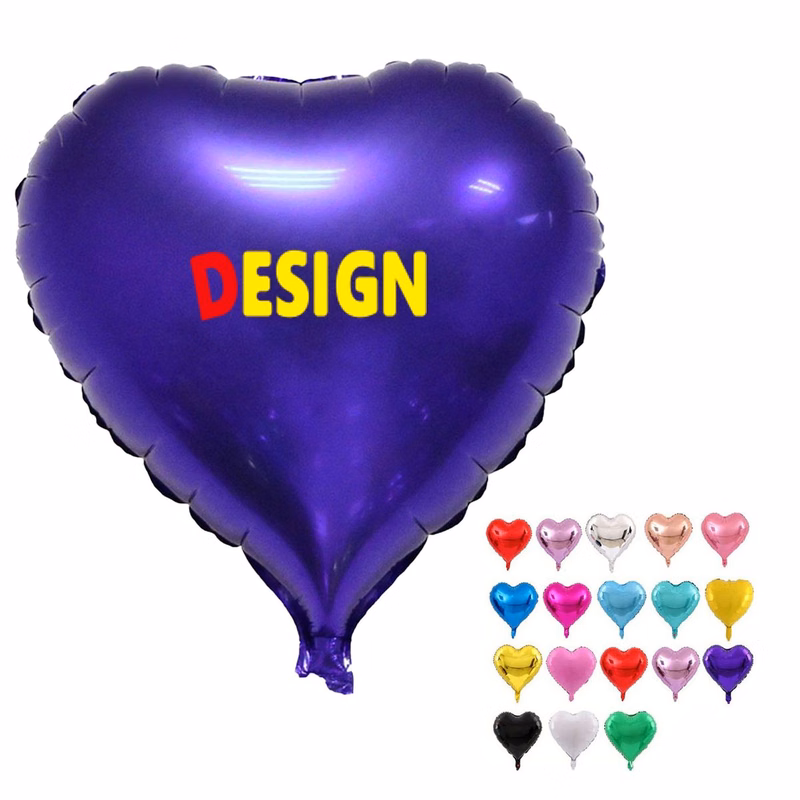 Heart Shiny Foil Balloon For Party Decor