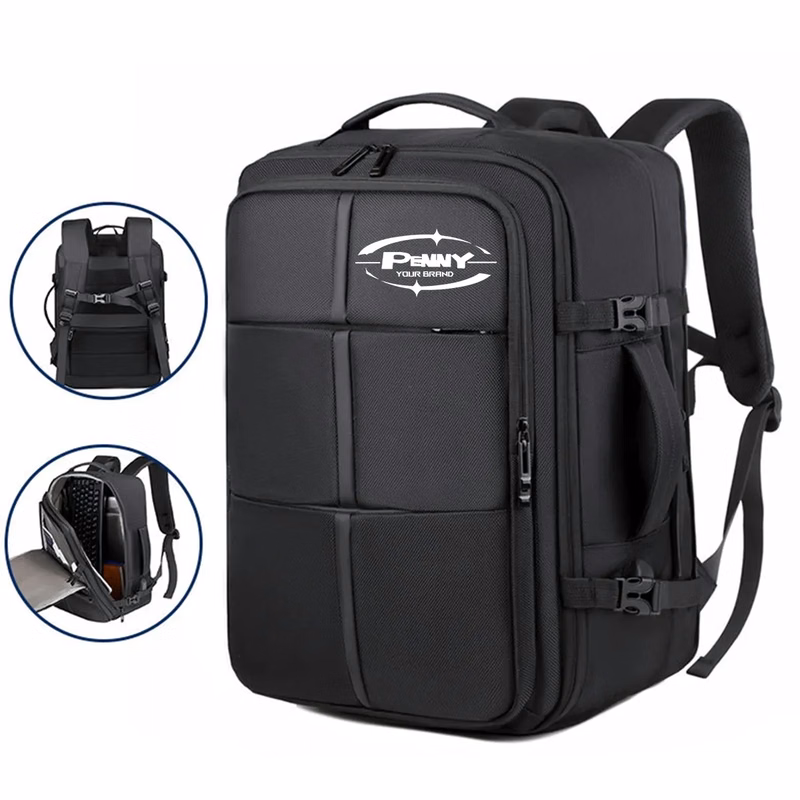Expandable Business Carry-On Backpack with USB Charger Port