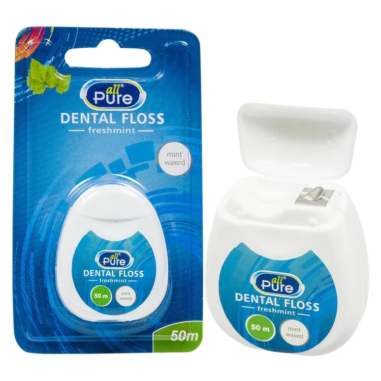 Waxed Dental Floss - Freshmint 50 m 1