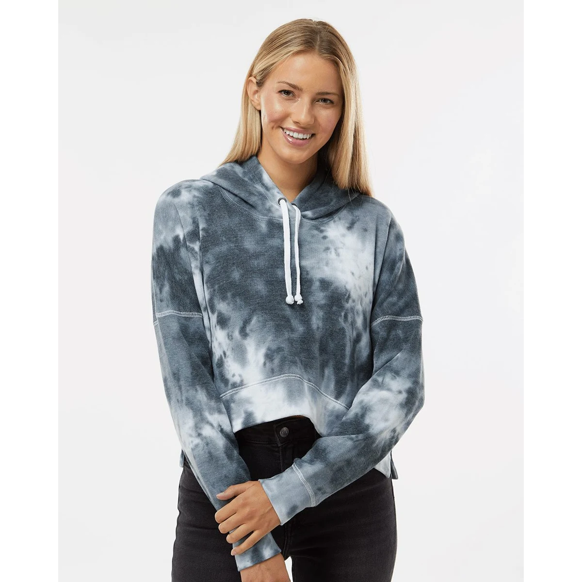 Women's Crop Hooded Sweatshirt - 8853 1