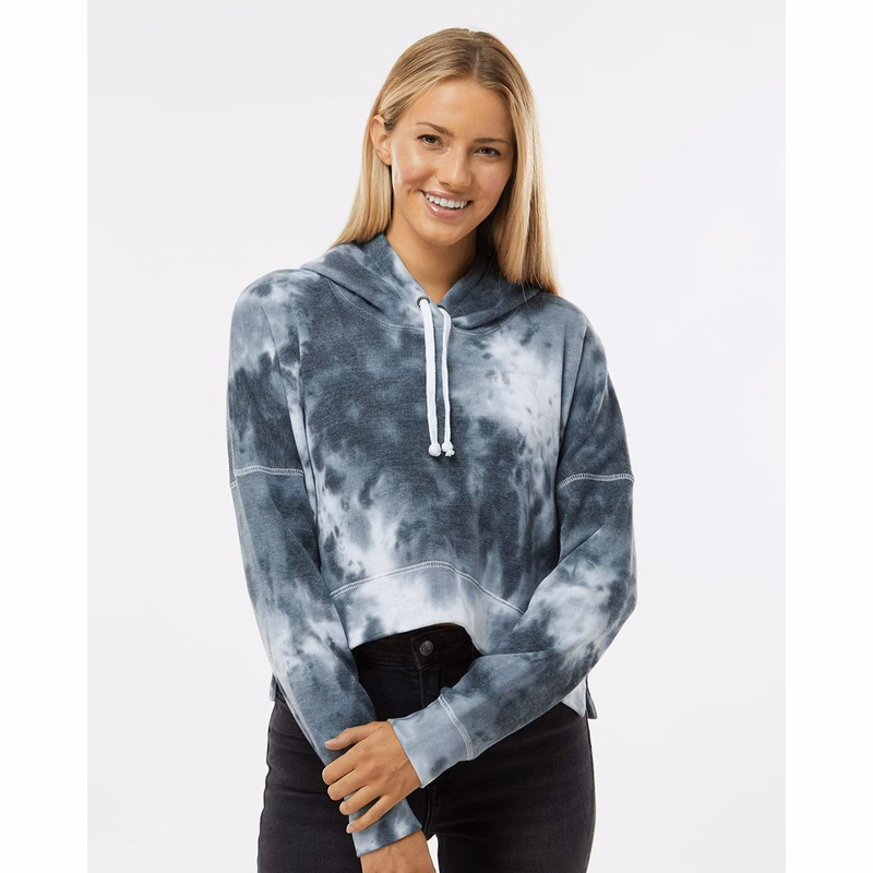 Women's Crop Hooded Sweatshirt - 8853