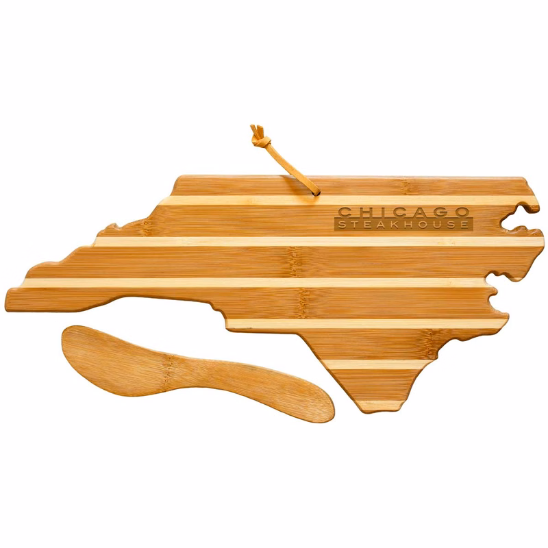North Carolina Charcuterie Board with Spreader Knife Gift Set