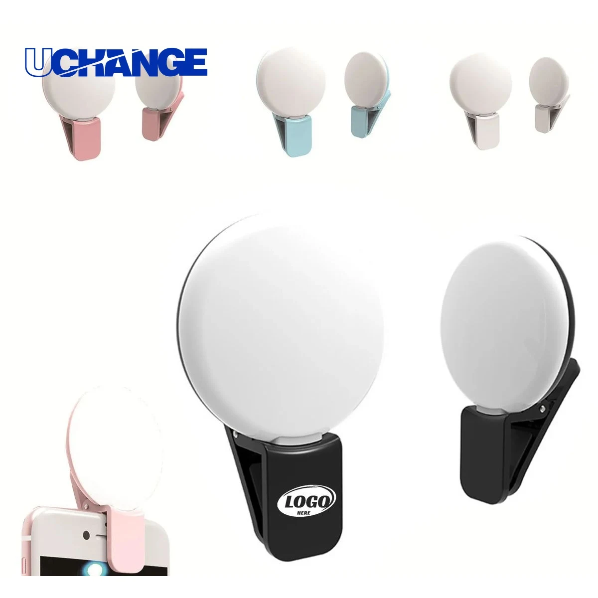 Rechargeable Cell Phone Selfie Ring Light 1