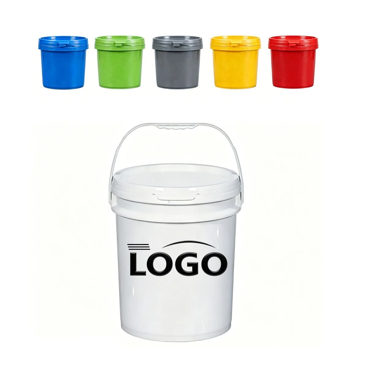 Food Grade Plastic Bucket with Lid & Handle (5.28 Gal) 1