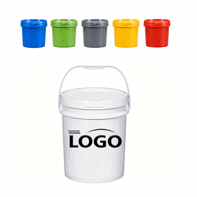 Food Grade Plastic Bucket with Lid & Handle (5.28 Gal)