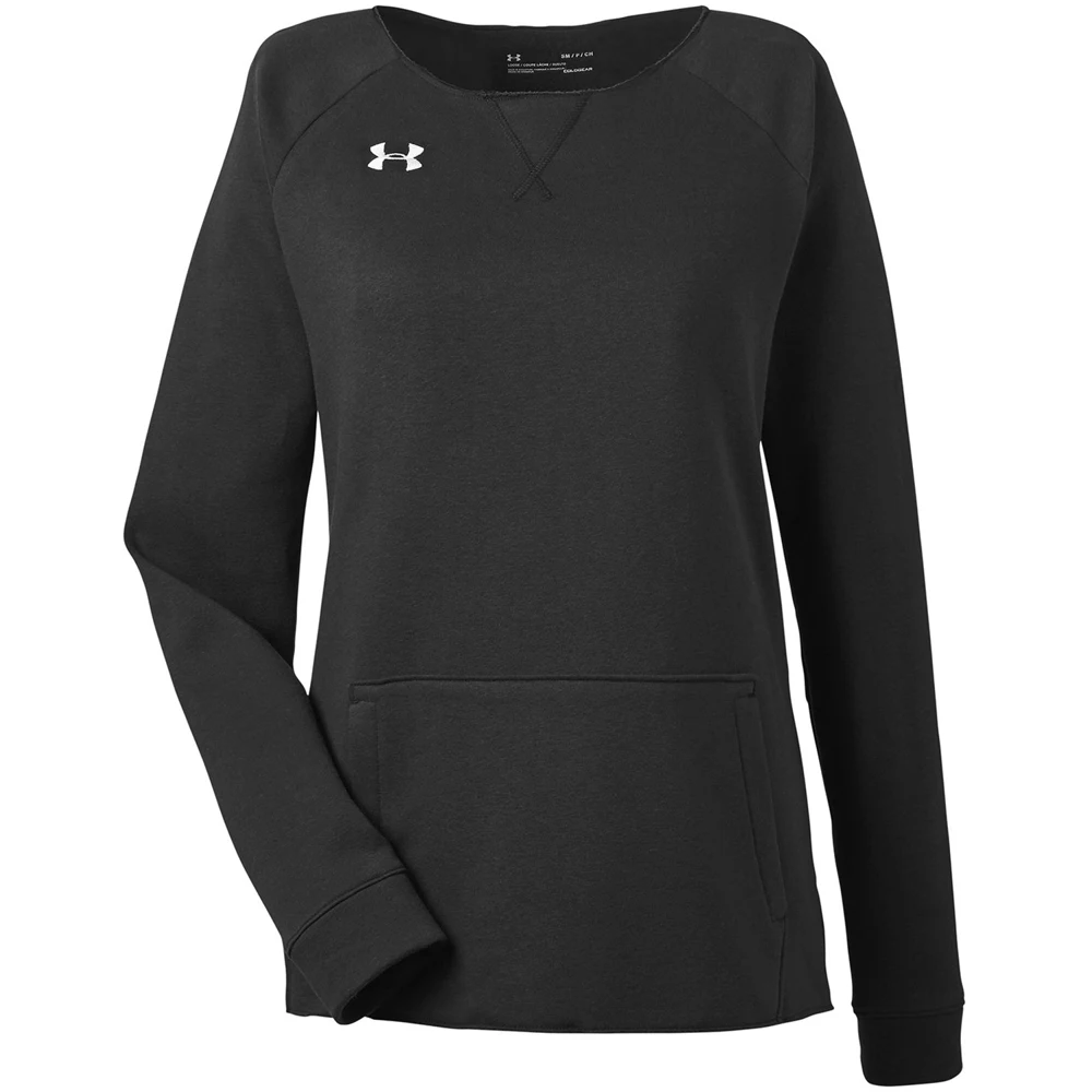 Under Armour Ladies' Hustle Fleece Crewneck Sweatshirt 1