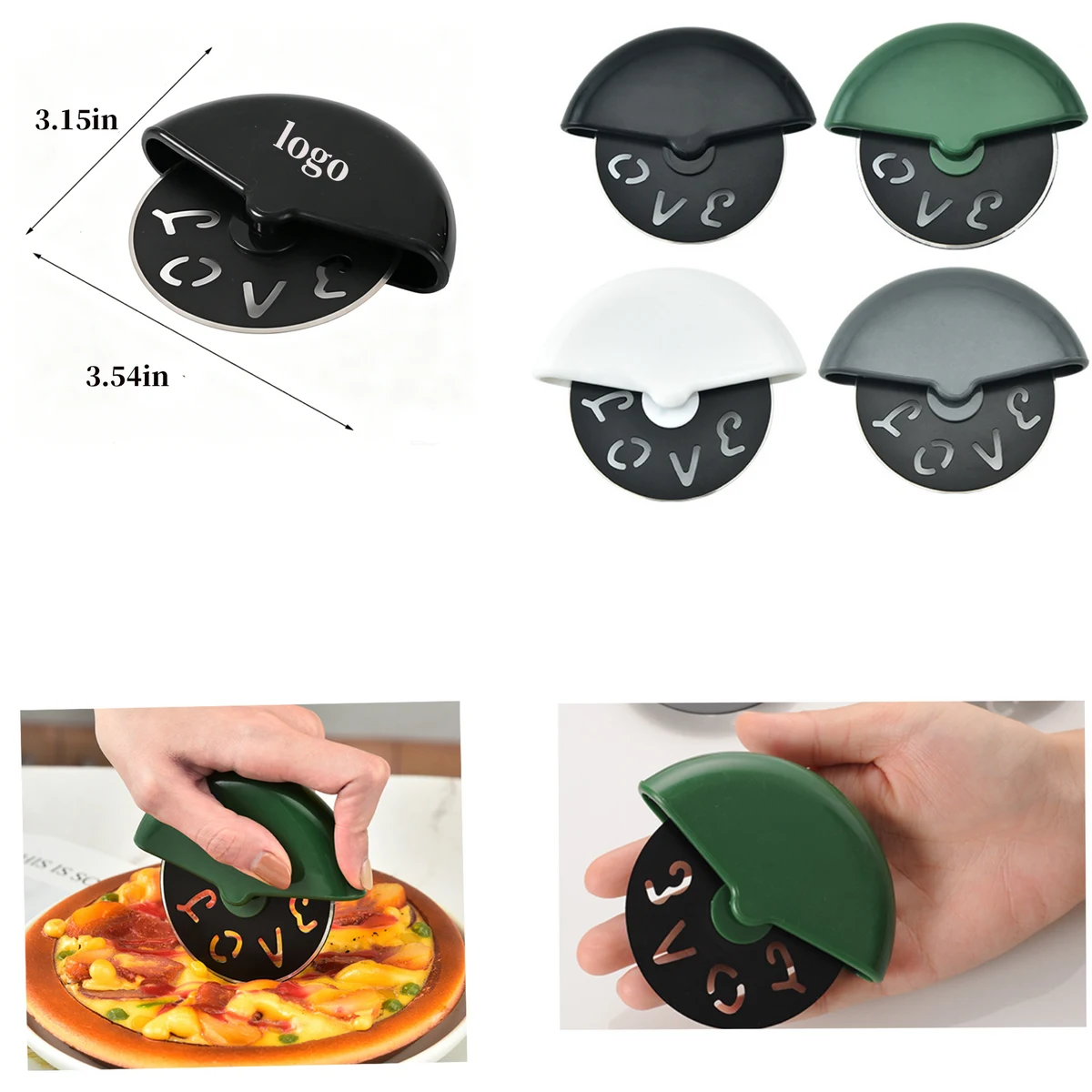 Rotary Stainless Steel Pizza Cutter 1