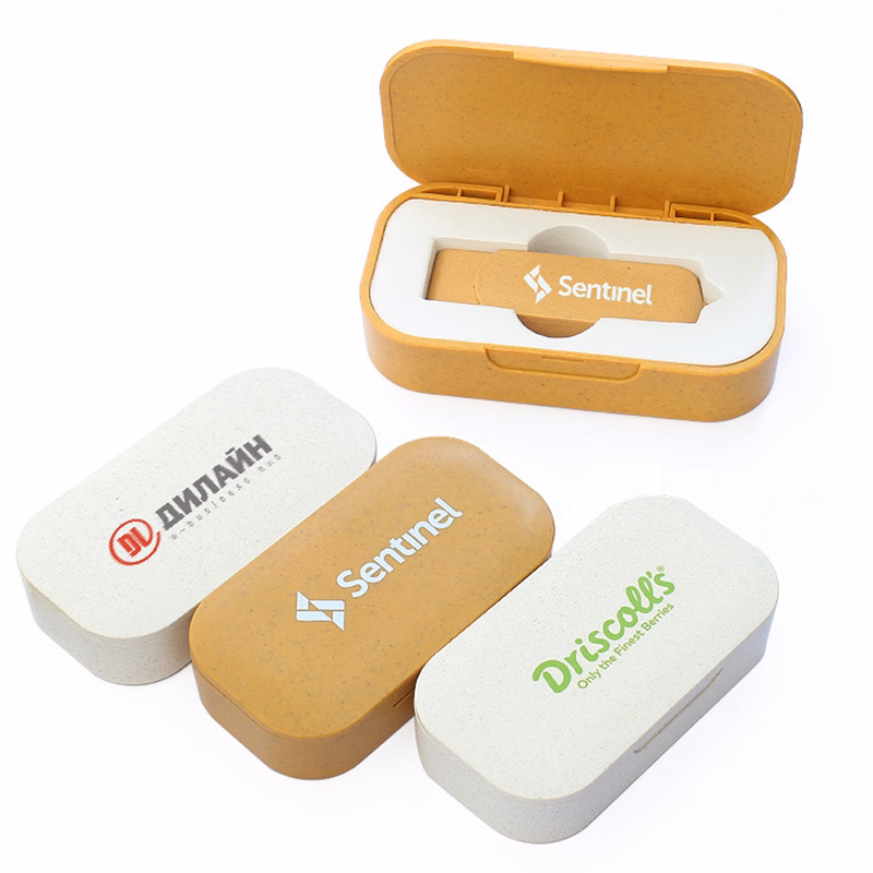 64GB Eco Wheat Straw USB Drive Set