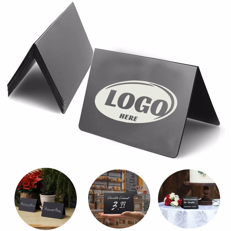 Rewritable PVC Desktop Nameplate &Price Tag