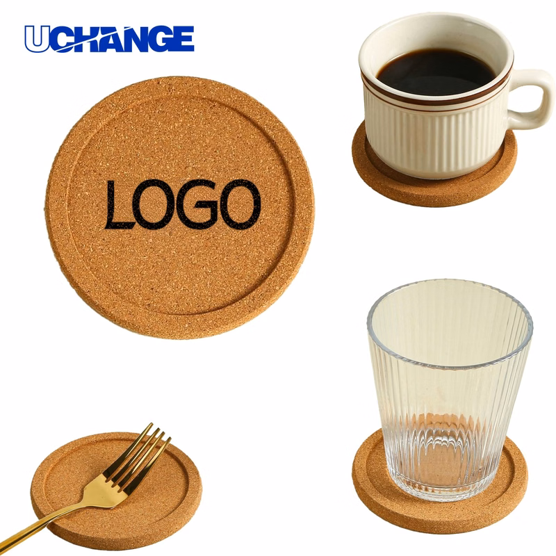 Absorbent Car Coaster Mat with Cork