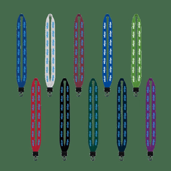 3/4" Cotton Lanyard with Plastic Clamshell & O-Ring