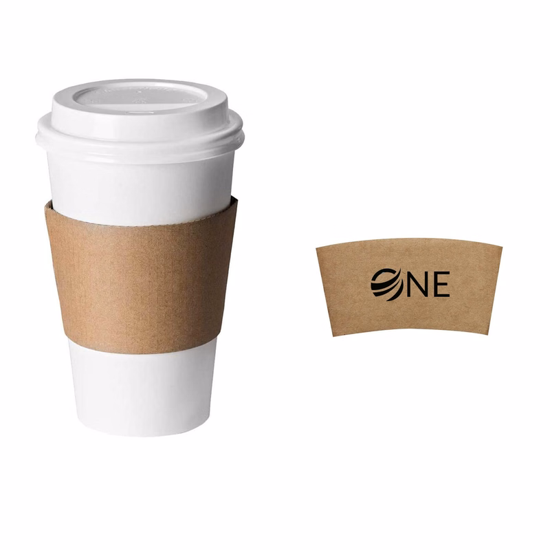 Disposable Cowhide Corrugated Cup Sleeve 500pcs