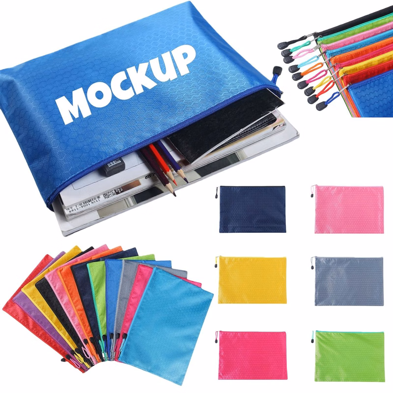 A4 Zipper Document File Bag