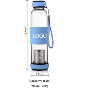 18Oz Borosilicate Glass Tea Bottle 1