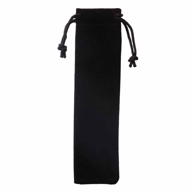 Slim Drawstring Velvet Pouch