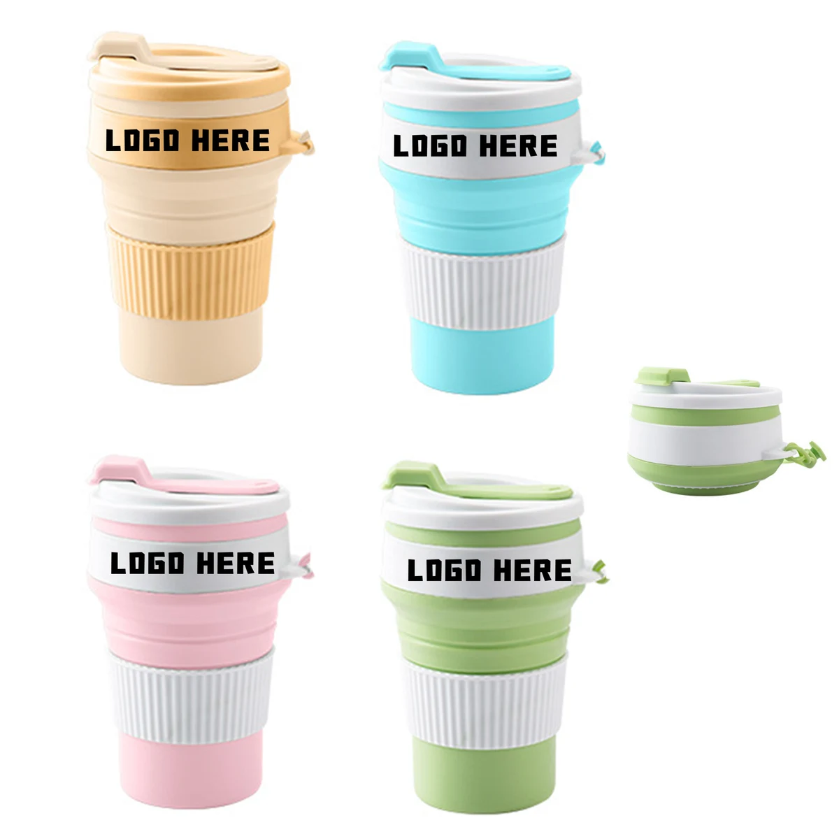 Portable Silicone Folding Water Bottle 1