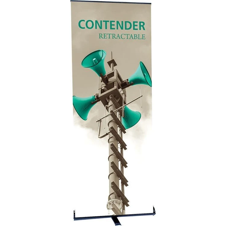 Contender Standard Silver Retractable Banner Stand 1