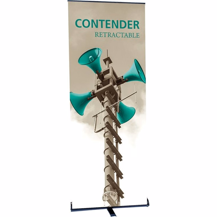 Contender Standard Silver Retractable Banner Stand