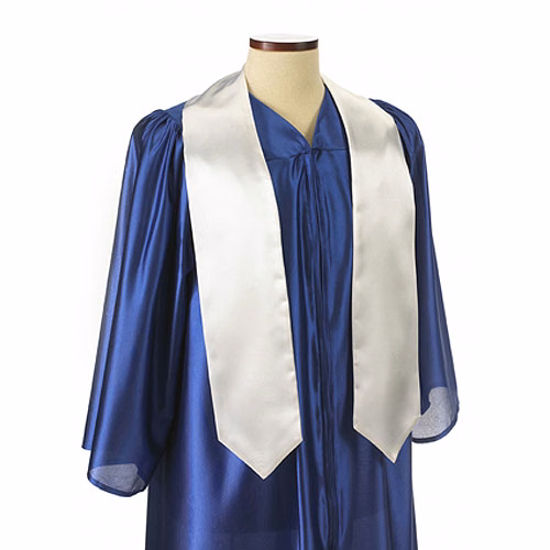 White 72" Graduation Stole