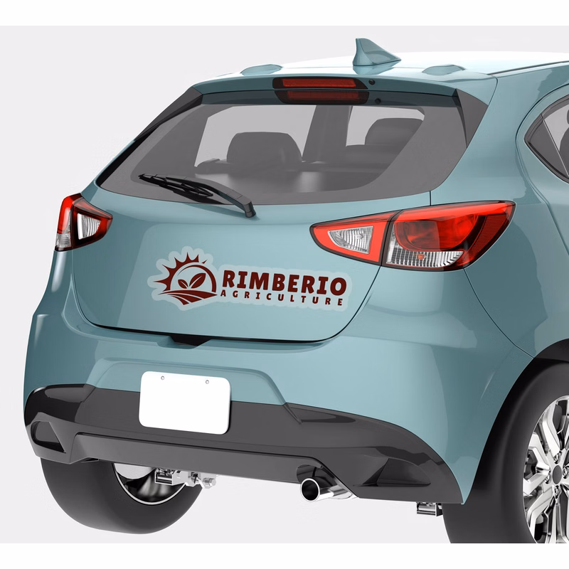 Die-Cut Clear Bumper Stickers (12" x 12"/sqft)
