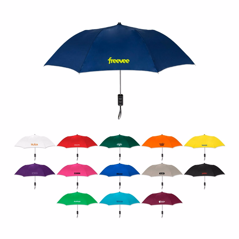 Elite Compact Folding Umbrella - Solid Colors