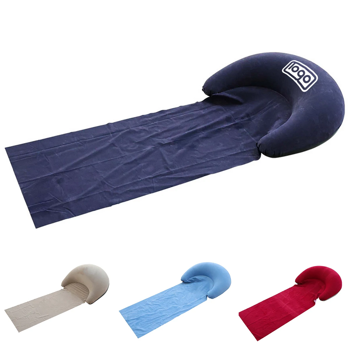 Inflatable Headrest Beach Mat 1