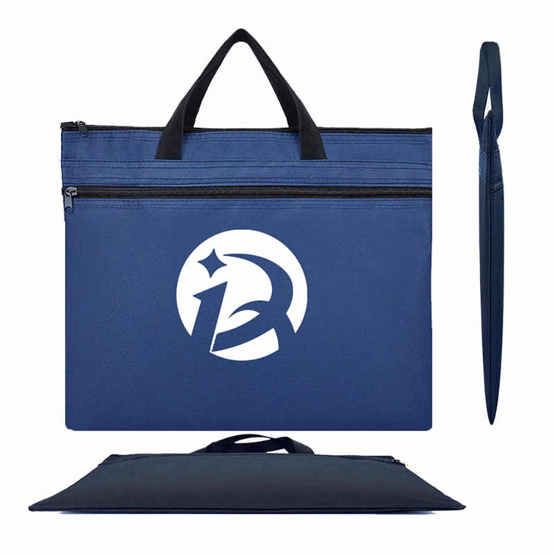 Portable Travel Compartments B4 Zipper File Bag Pouch
