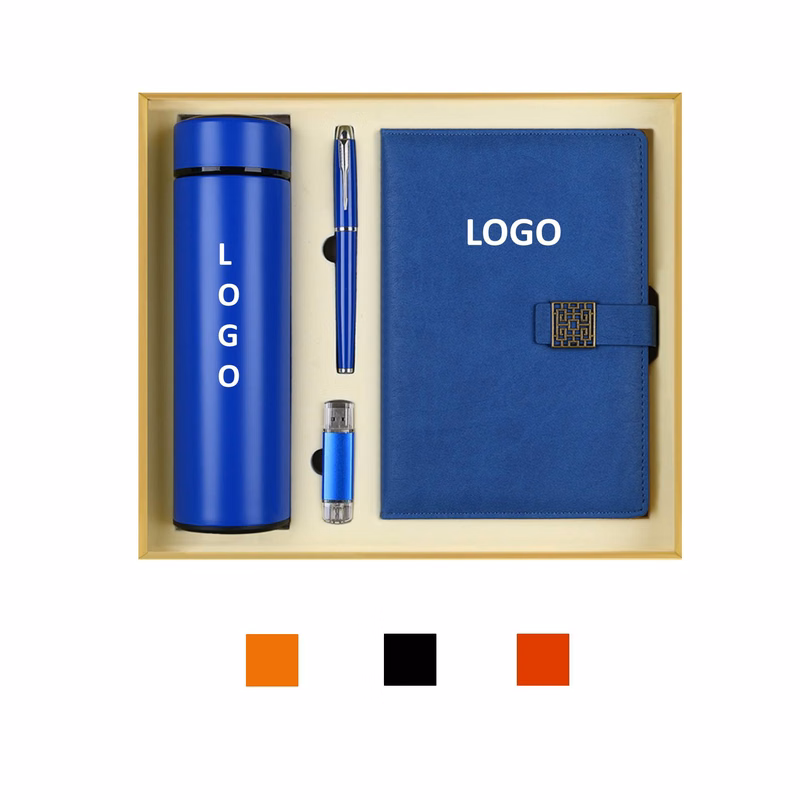 Tumbler And Journal Pen With Usb Drive Business Set Gift Box