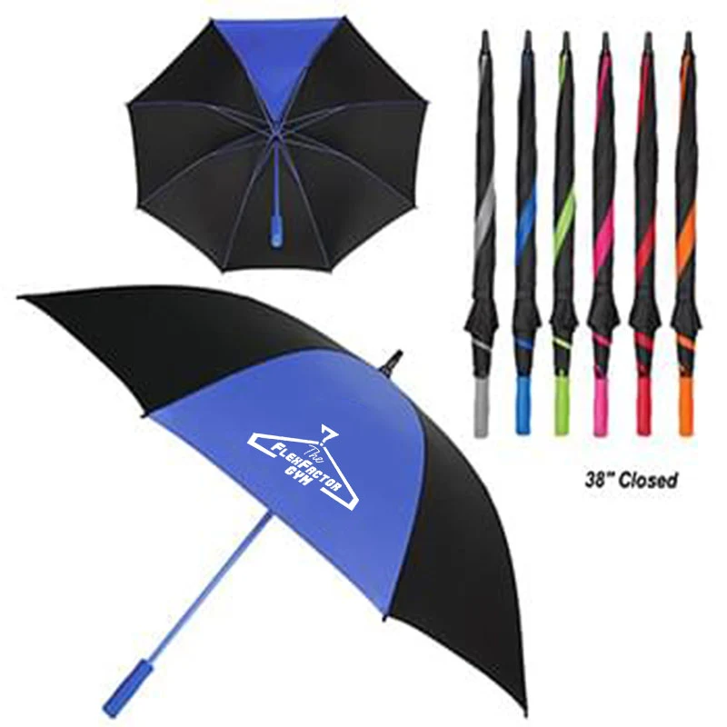 Multi Color 60" Arc Golf Umbrella 1