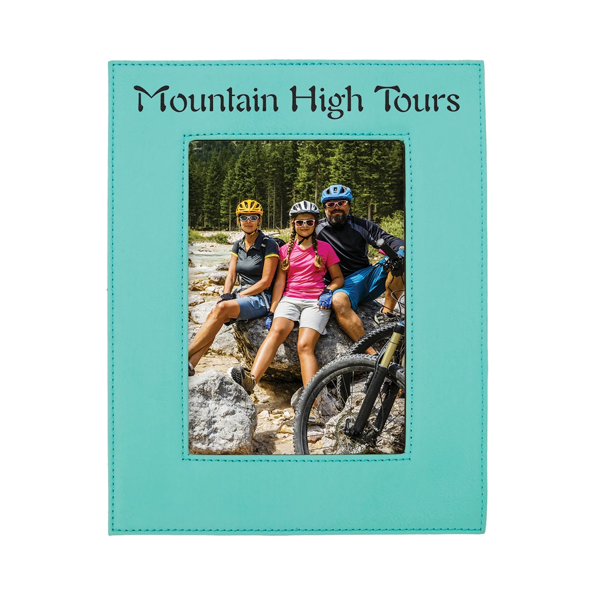 5" x 7" Teal Leatherette Photo Frame 1