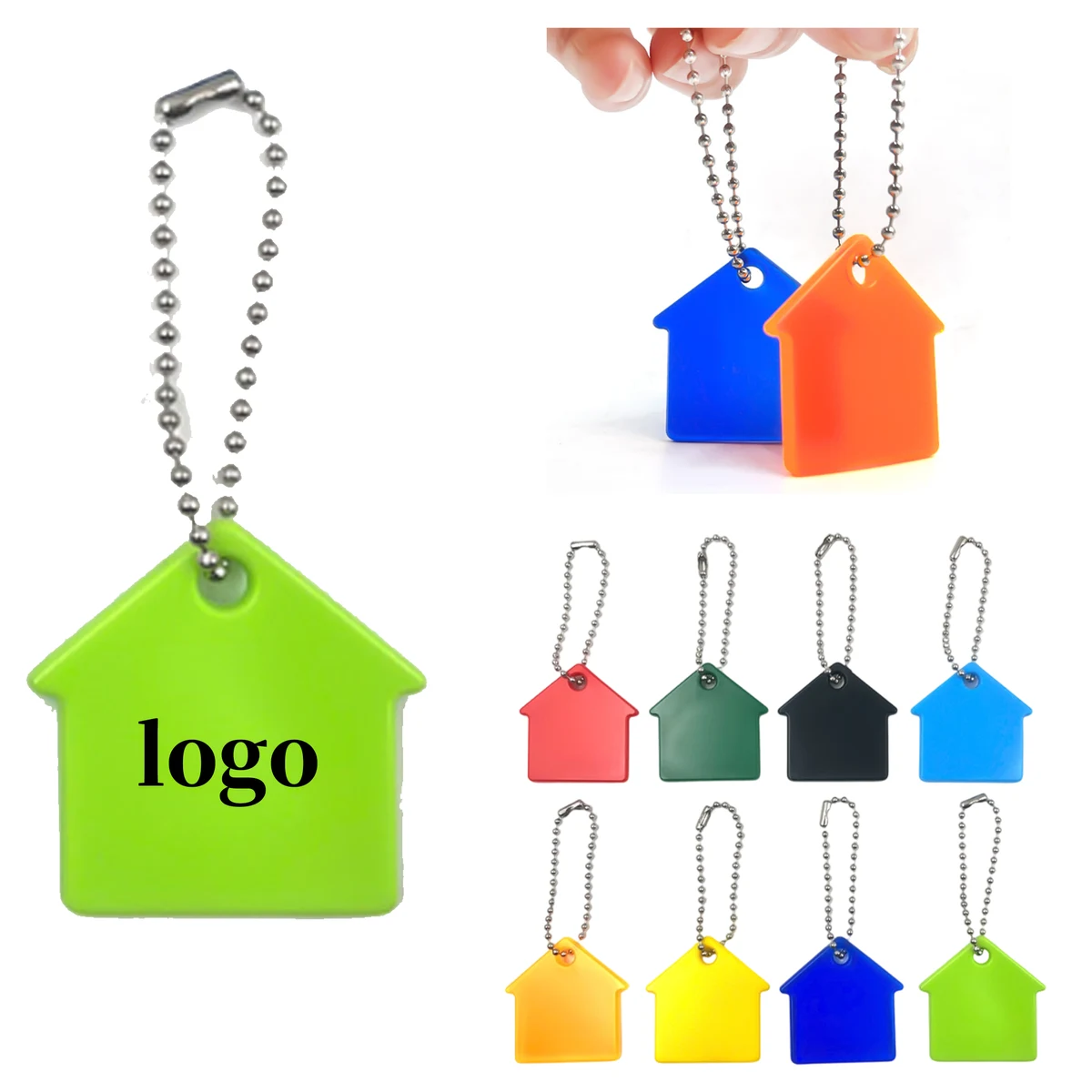 House-Shaped PVC Keychain 1