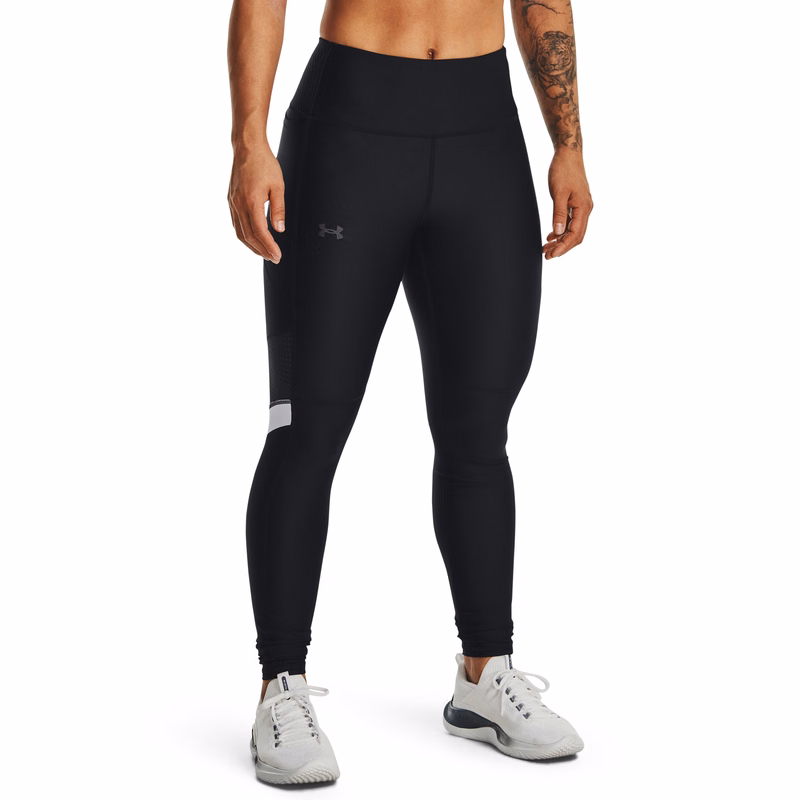 Women's HeatGear No-Slip Waistband Mesh Panel Leggings 