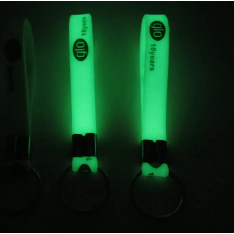Glow in Dark Silicone Keychain 1