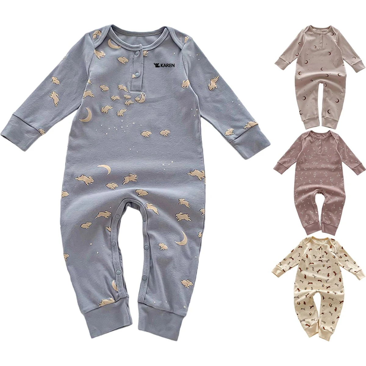 Fall Long Sleeve Baby Bodysuit 1