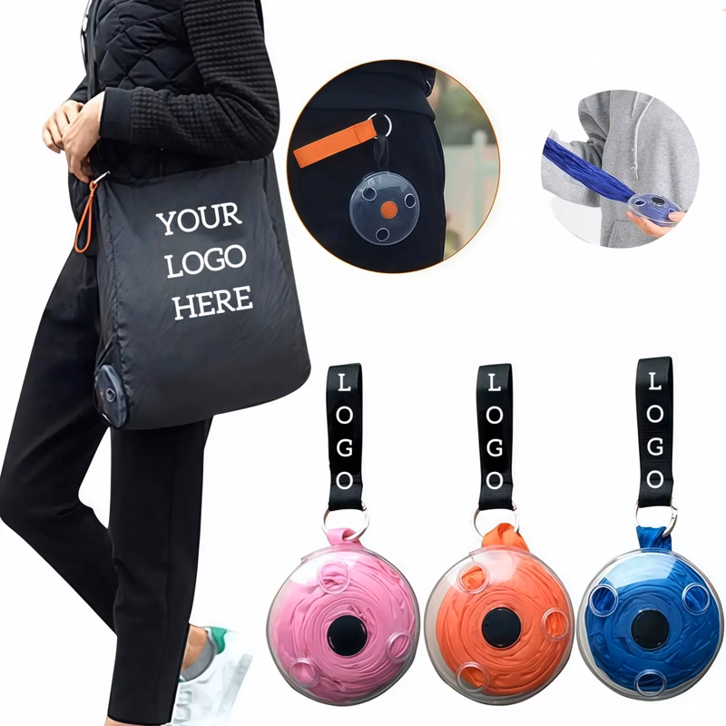 Compact Disc-Shaped Foldable Bag