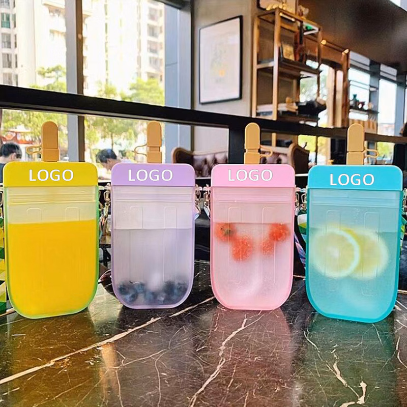 Plastic Cute Water Bottle with Straw