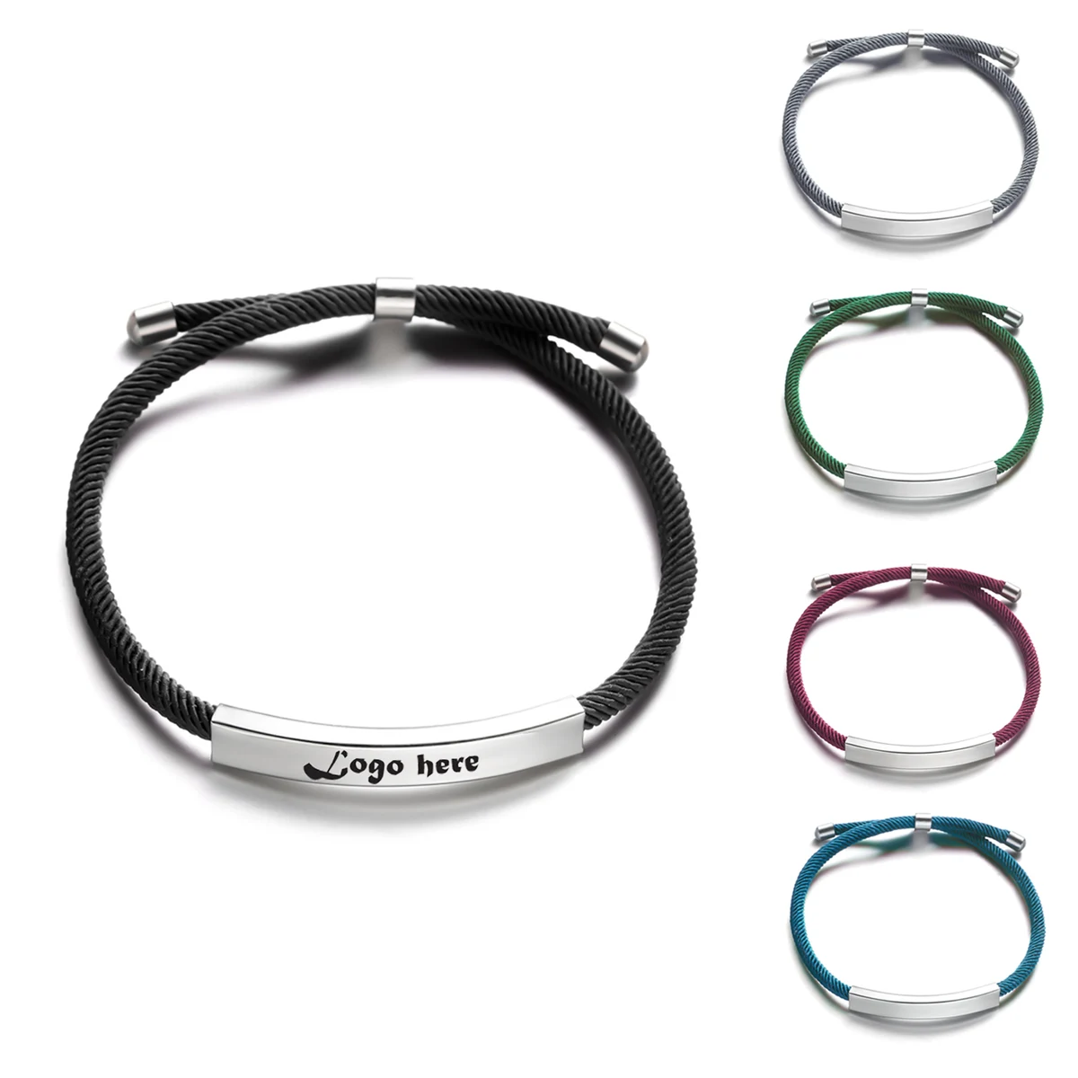 Customized metal braided bracelets 1