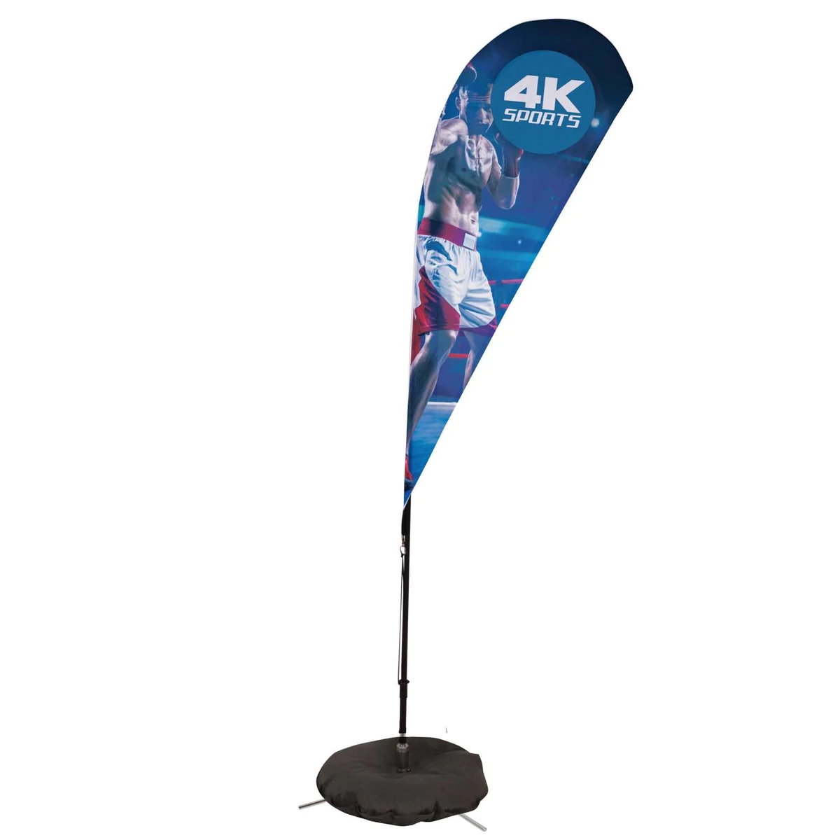 6' Streamline Teardrop Sail Sign Kit (Single-Sided with Scissor Base) 1