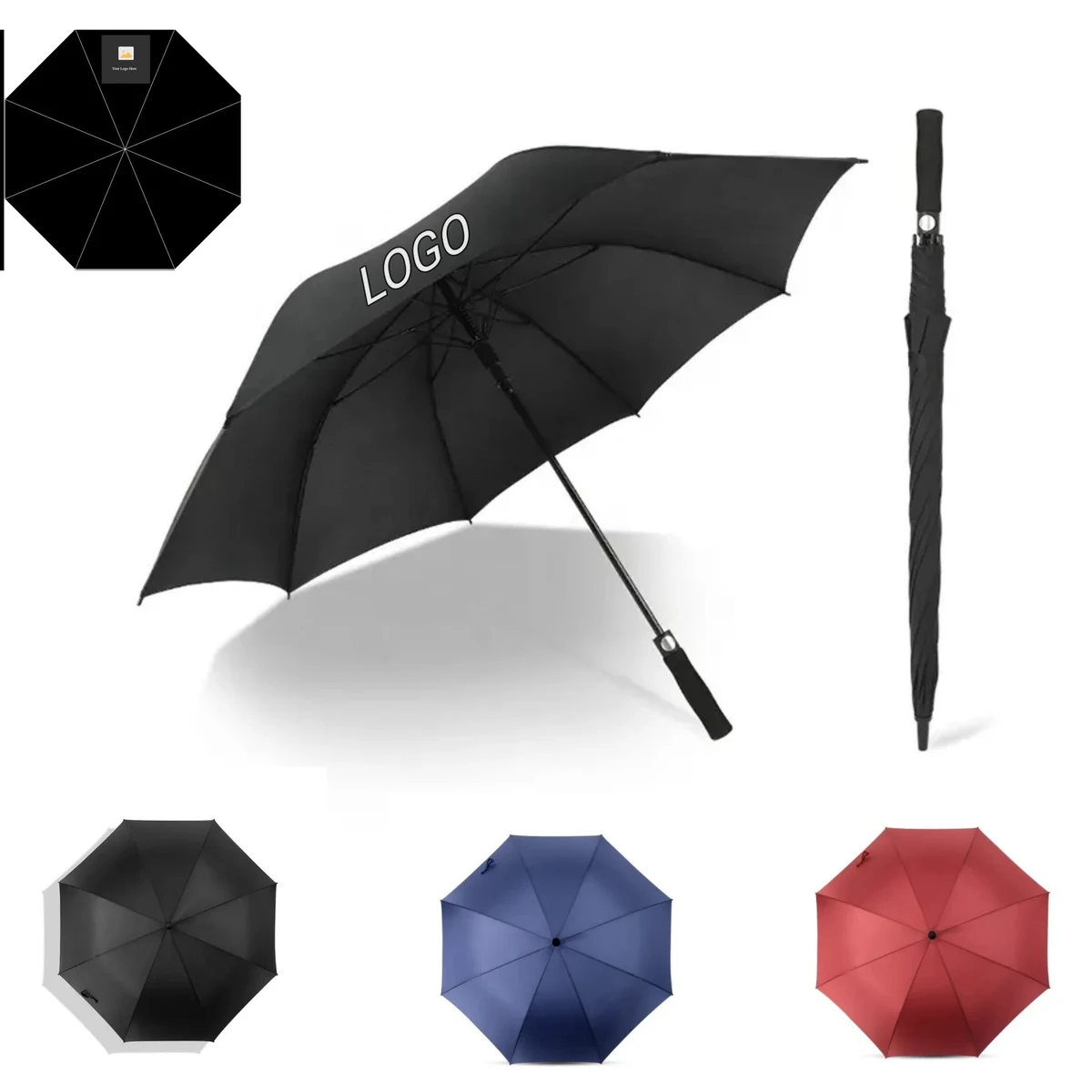 The 59" Arc UV Protection Golf Umbrella 1