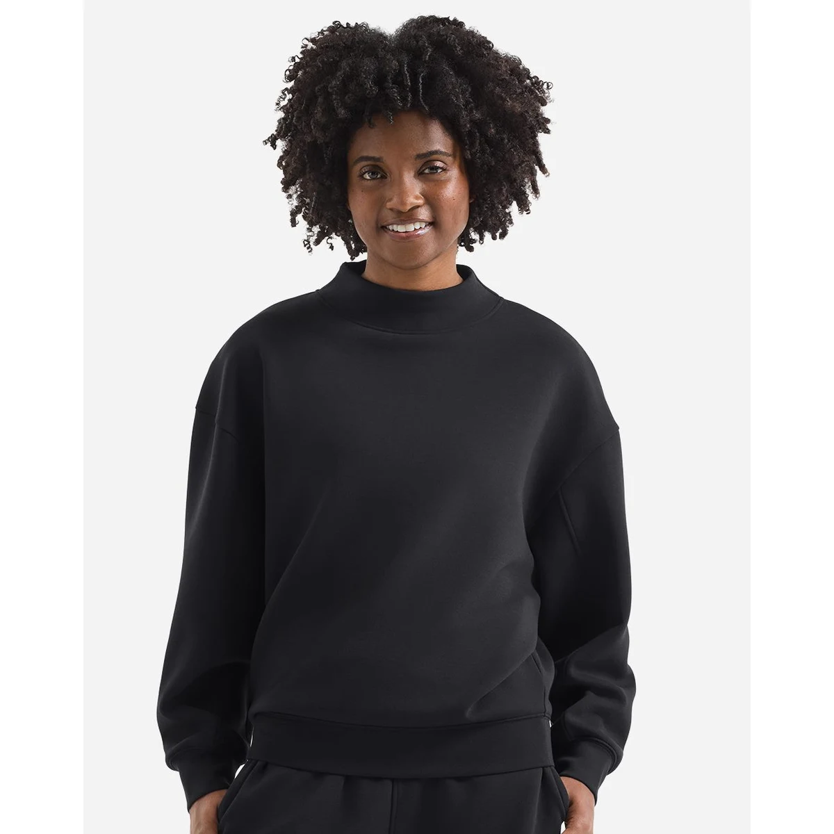 Women's Luxe Mock Neck Sweatshirt - TD660, custom hoodie or sweatshirt with logo imprint 1