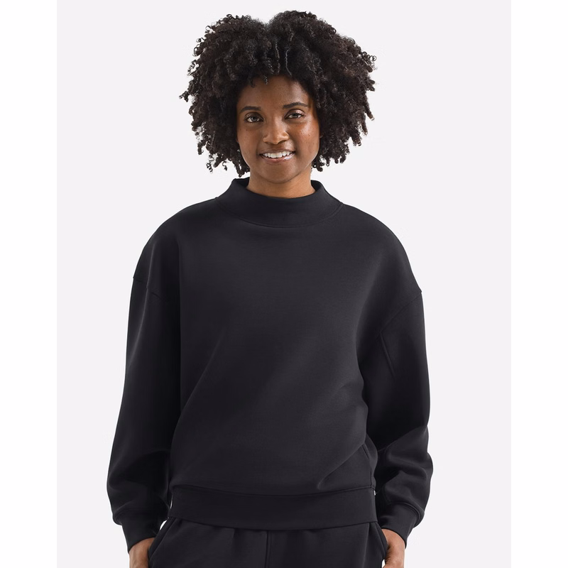 Women's Luxe Mock Neck Sweatshirt - TD660